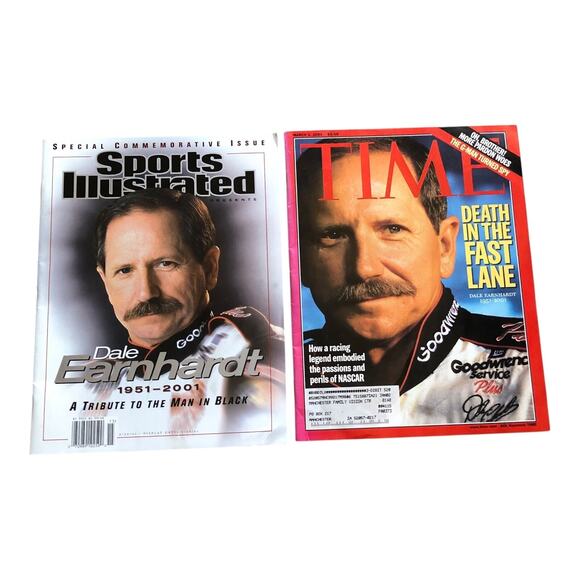 Lot of 2 Time & Sports Illustrated Magazines Tribute to Dale Earnhardt NASCAR - Picture 1 of 8